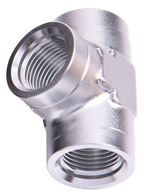 Aeroflow Performance Silver Finish Aeroflow NPT Female Pipe Tee 1" AF917-16S SR