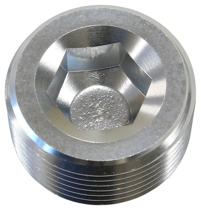 Aeroflow Performance Silver Finish Aeroflow NPT Plug 3/8" AF932-06S SR
