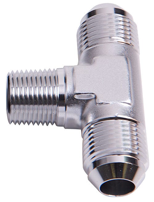Aeroflow Performance Silver Finish Aeroflow Tee with NPT On Side 1/8" to -3AN AF825-03S SR