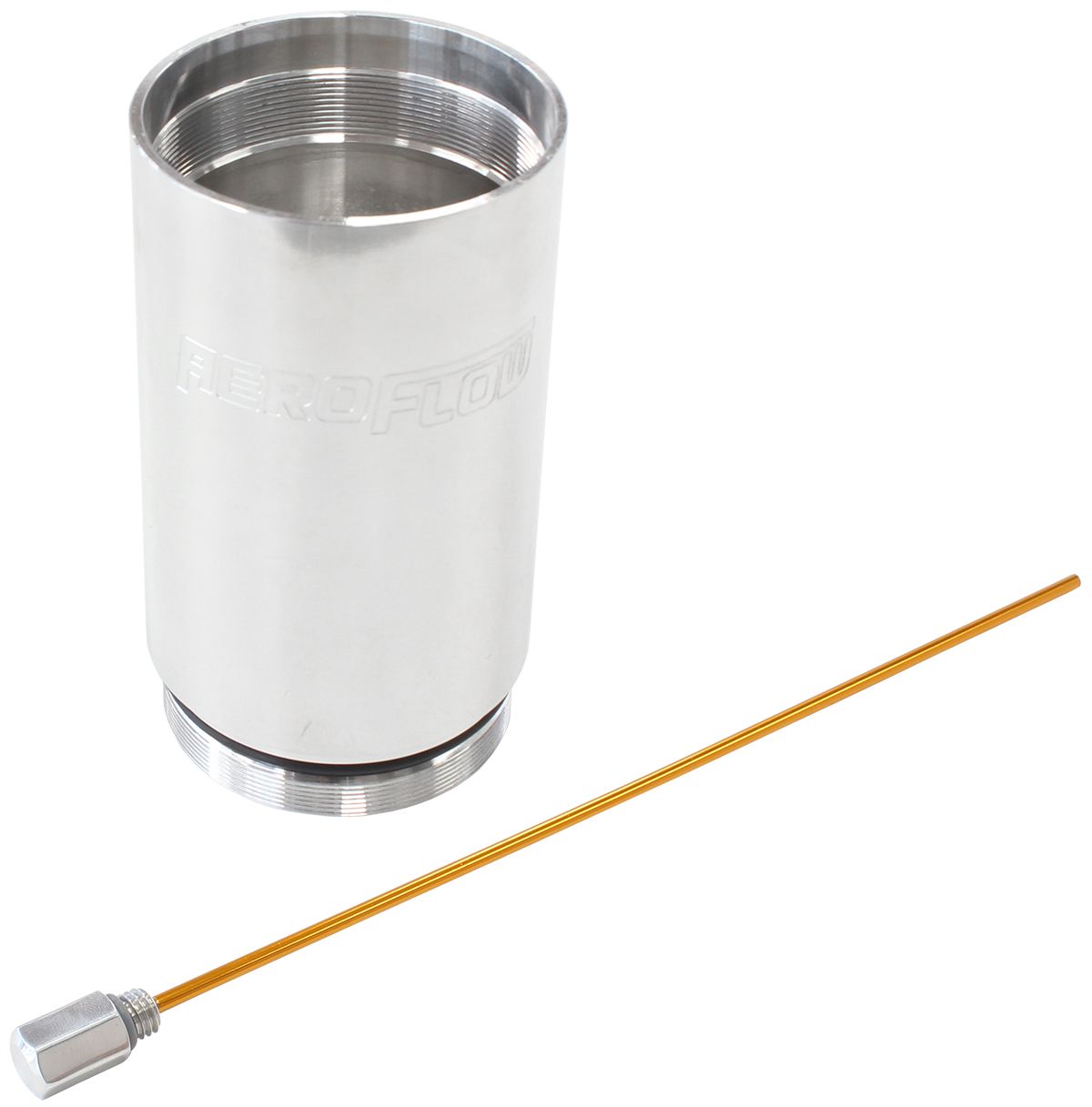 Aeroflow Performance Silver Finish Aeroflow Universal Catch Can (Air/Oil Separator) Extension AF64-4373 SR