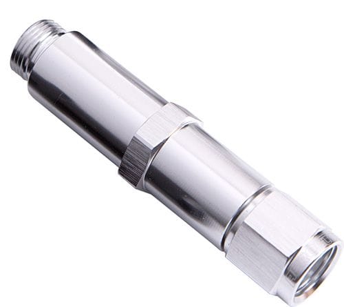 Aeroflow Performance Silver Finish. Suit Barry Grant / Demon Aeroflow Carburettor Adapter - Female -6AN AF161-06-1S SR