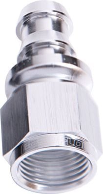 Aeroflow Performance Silver Finish. Suits 400 & 500 Series Hose Aeroflow 400 / 510 Series Full Flow Push Lock Straight Hose End -10AN AF401-10S SR
