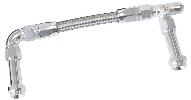Aeroflow Performance Silver Finish. Suits Holley Dual Fuel Line Aeroflow Carburettor Inlet Rail Kit -8AN (241mm) 4150 AF160-08S SR