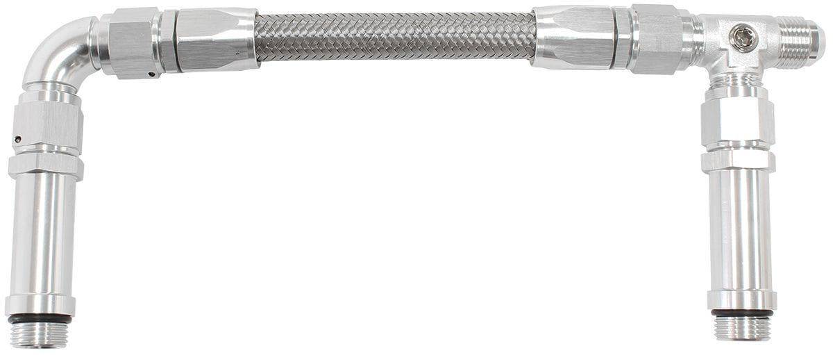Aeroflow Performance Silver Finish. Suits Holley Ultra HP Aluminium Series Fuel Line Aeroflow Carburettor Inlet Rail Kit -8AN Ultra HP AF165-08S SR