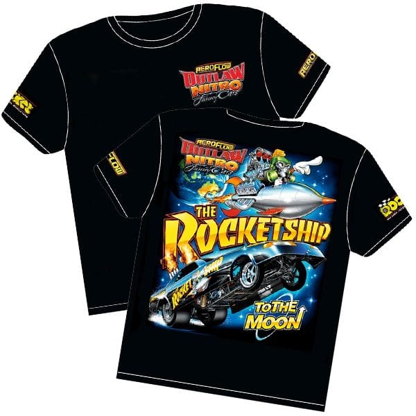 Aeroflow Performance Small Aeroflow The Rocket Ship' Wheelstander T-Shirt RTRS-S SR