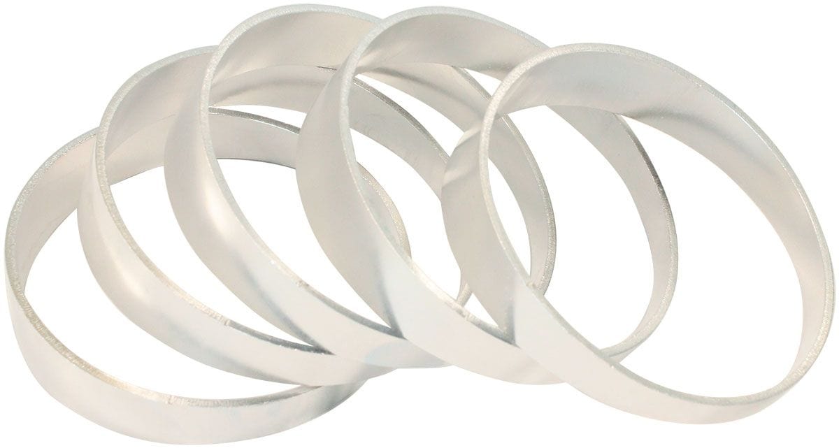 Aeroflow Performance Sold as a Pack of 5 to make a 45° Bend, 1/16" Wall Thickness and 1D R Aeroflow Aluminium 3.50" Pie Cuts AF8689-350 SR