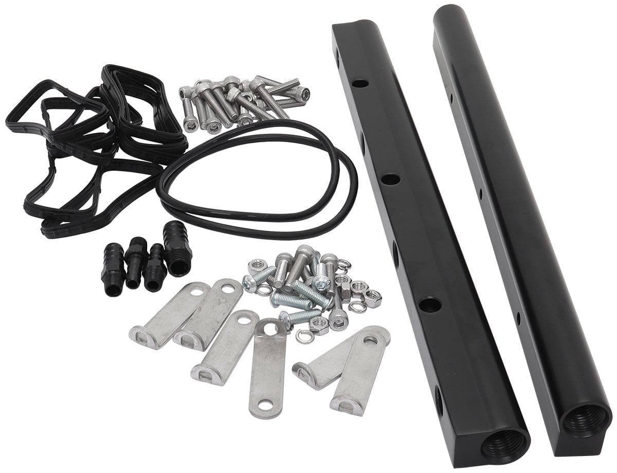 Aeroflow Performance Suit 102mm Throttle Bodies and Rectangle Port Cylinder Heads Aeroflow GM LS3 Sheet Metal Intake Manifold with Fuel Rail and Mounting Kit AF6233-6000 SR