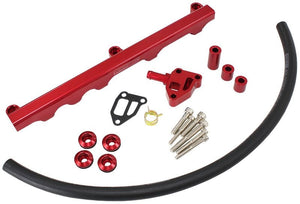 Aeroflow Nissan S14 and S15 SR20 Billet EFI Fuel Rail - Red AF64-2122R