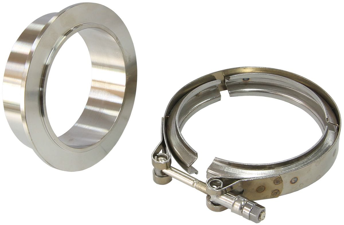 Aeroflow Performance Suit Aeroflow Turbo's AF8005-6005 With 4" I.D Flange Aeroflow Boosted Compressor Outlet 4.25" O.D Stainless Steel V-Band Kit AF8080-1014 SR