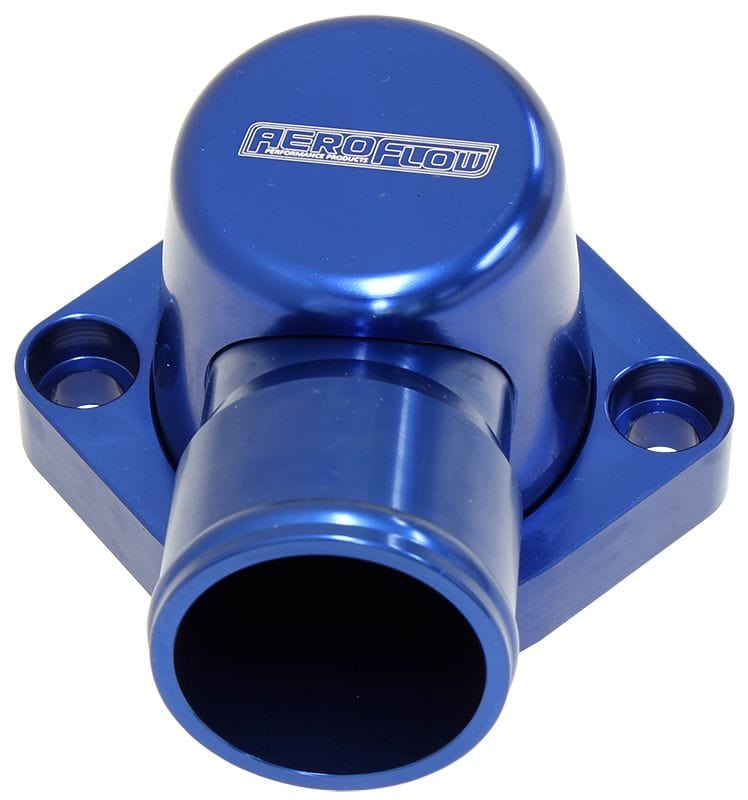 Aeroflow Performance Suit Big Block Ford 429-460 Aeroflow Billet Thermostat Housing - Blue AF64-4037 SR