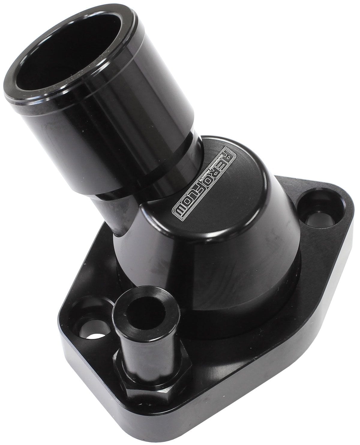 Aeroflow Performance Suit Ford 289-351W Aeroflow Billet 45° Swivel Thermostat Housing, Black Finish AF64-2233BLK SR