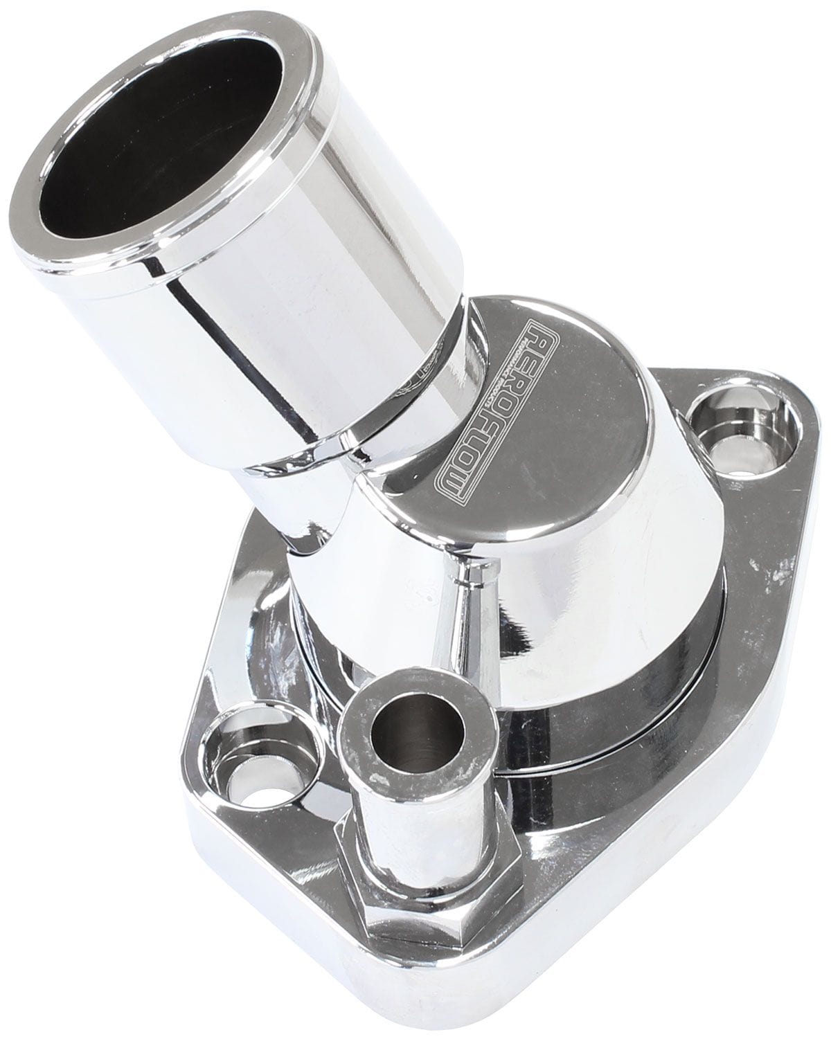Aeroflow Performance Suit Ford 289-351W Aeroflow Billet 45° Swivel Thermostat Housing, Chrome Finish AF64-2233C SR