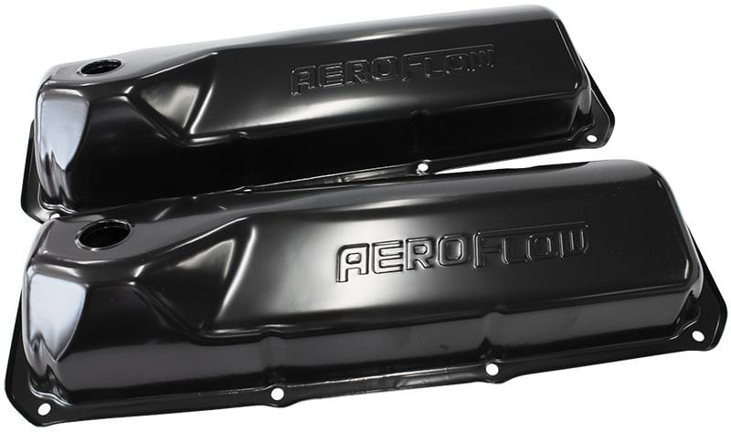 Aeroflow Performance Suit Ford 302-351 Cleveland With Aeroflow Logo Aeroflow Black Steel Valve Covers AF1822-5001 SR