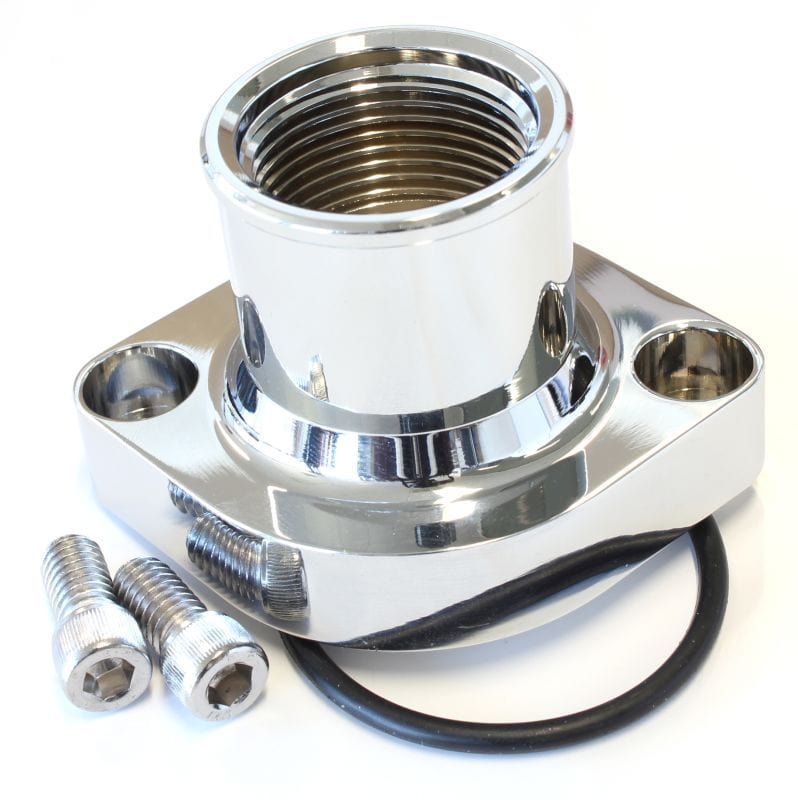 Aeroflow Performance Suit Ford 302-351C Aeroflow Ford Cleveland Billet Thermostat Housing - Chrome AF64-2021C SR