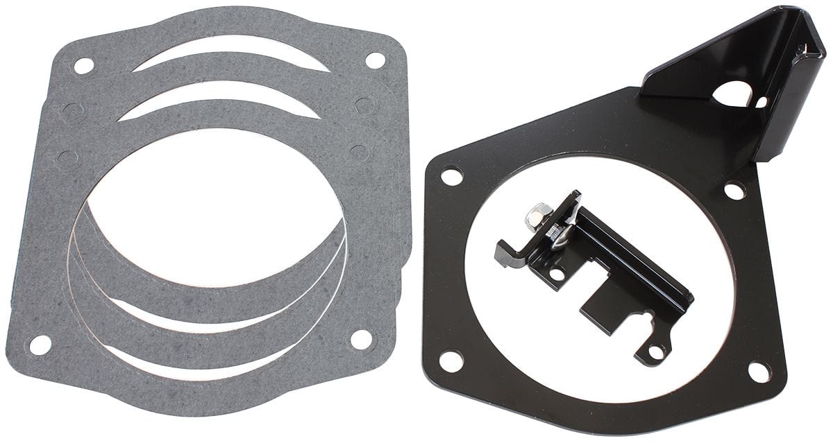 Aeroflow Performance Suit GM LS Series 4-Bolt 95mm Throttle Bodies Aeroflow Throttle Cable Bracket AF64-2172 SR