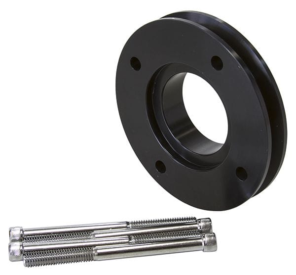 Aeroflow Performance Suit Holden 253-308 V8 when using AF64-3003 Gilmer Drive Kit Aeroflow Gilmer V-Groove Adapter - Black Finish AF64-3010BLK SR
