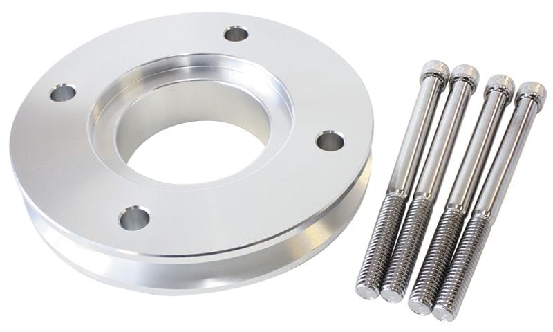 Aeroflow Performance Suit Holden 253-308 V8 when using AF64-3003 Gilmer Drive Kit Aeroflow Gilmer V-Groove Adapter - Silver Finish AF64-3010 SR