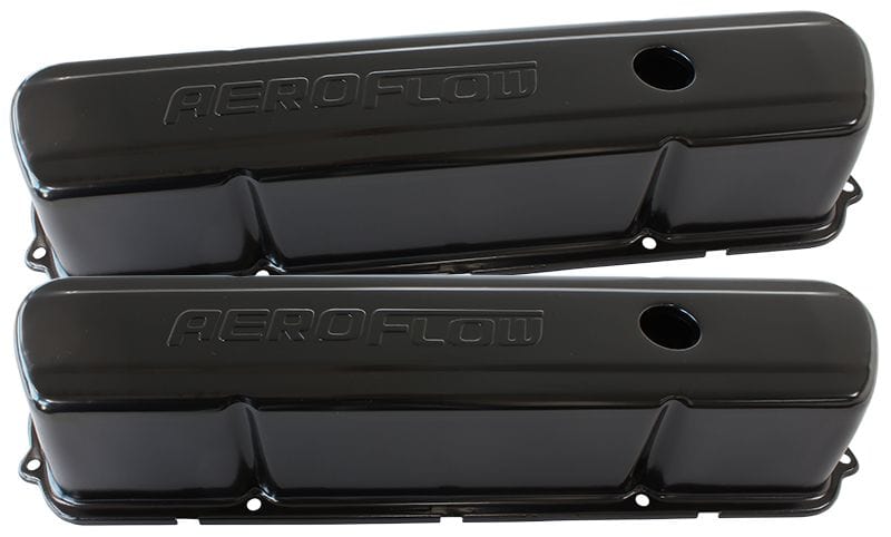 Aeroflow Performance Suit Holden 253-308 With Aeroflow Logo Aeroflow Black Steel Valve Covers AF1822-5004 SR