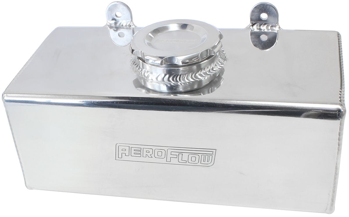 Aeroflow Performance Suit Holden HD-HZ, Torana LC-UC, Polished Finish Aeroflow Fabricated Alloy Washer Tank with Motor & Low Profile Cap AF77-1046 SR