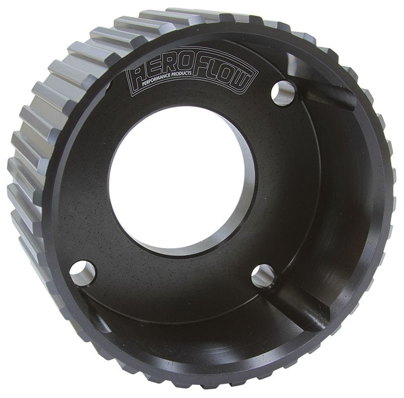 Aeroflow Performance Suit Holden V8 Aeroflow Gilmer Drive Crankshaft Pulley - Black Finish AF59-3003CBLK SR