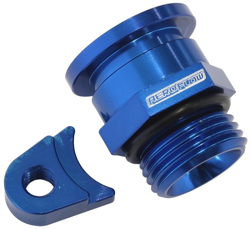 Aeroflow Performance Suit Holden V8 EFI, adapts Factory regulator to Aeroflow Fuel Rail Aeroflow Fuel Pressure Regulator Adapter - Blue AF64-2200 SR
