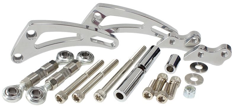 Aeroflow Performance Suit S/B Chev Aeroflow Low Mount Billet A/C Compressor Bracket, Polished AF64-4012 SR