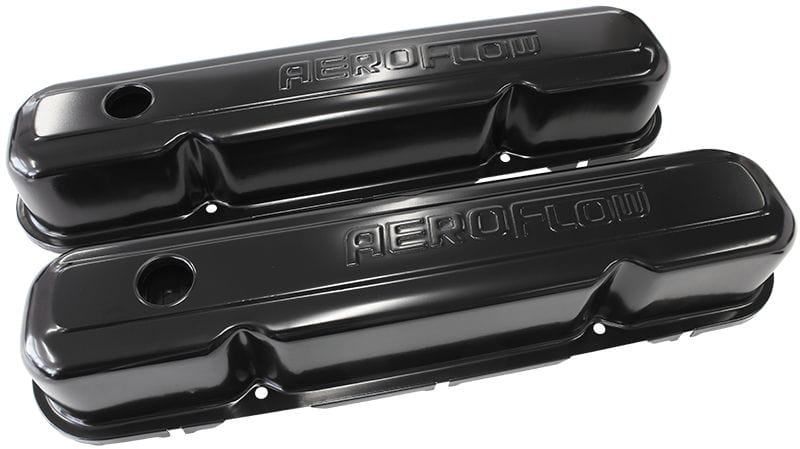 Aeroflow Performance Suit SB Chrysler 318-340-360 With Aeroflow Logo Aeroflow Black Steel Valve Covers AF1822-5006 SR