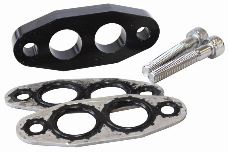 Aeroflow Performance Suit VT-VZ LS using AF64-2084BLK adapter Aeroflow Spacer for LS Oil Cooler Adapter AF64-2184BLK SR