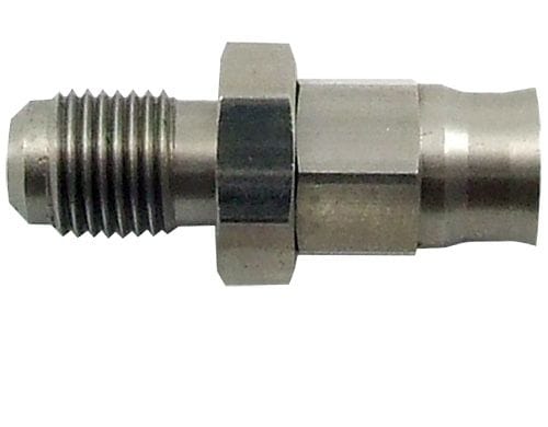 Aeroflow Performance Suits 200 Series PTFE Hose Aeroflow Straight Stainless Steel Male Hose End 3/8"-24 to -3AN AF220-03 SR