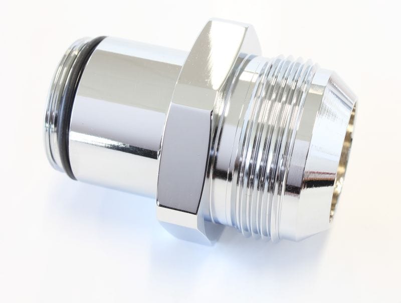 Aeroflow Performance Suits 360° Swivel Aeroflow Water Necks Aeroflow -20 AN Water Neck Adapter - Chrome AF64-2074C SR