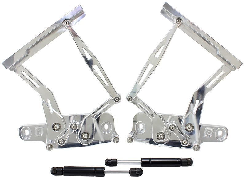 Aeroflow Performance Suits LC and LJ, Sold as a Pair Aeroflow Holden Torana Billet Bonnet Hinge Kit - Polished Finish AF64-4128 SR