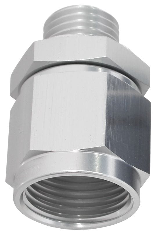 Aeroflow Performance Supplied With Washer, Silver Finish Aeroflow Male M14 x 1.5 to Female -8AN Swivel Adapter AF906-08-M14S SR