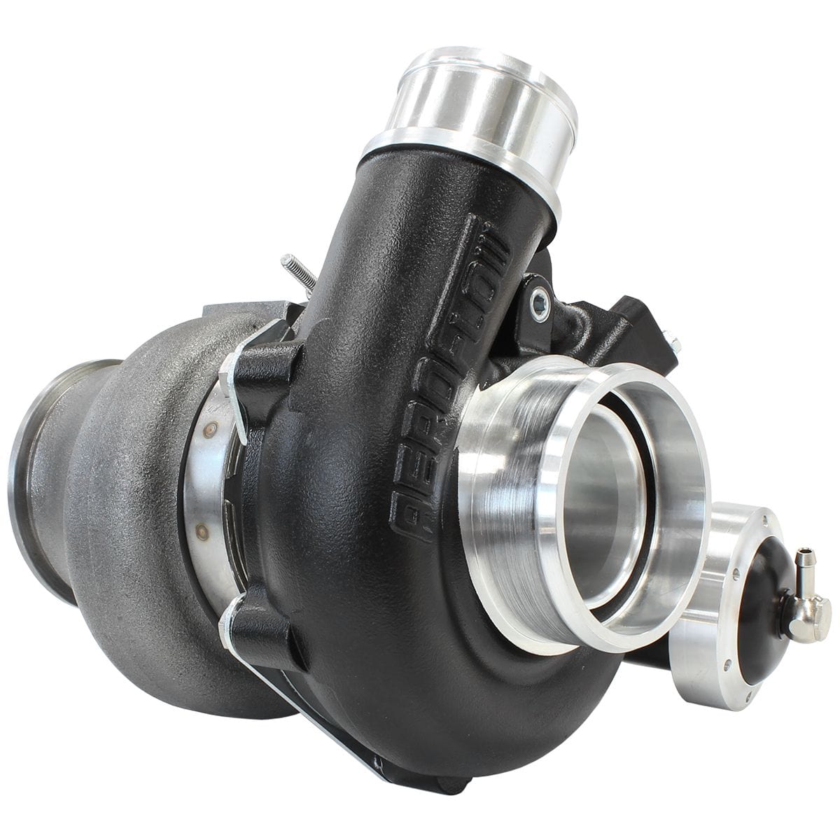 Aeroflow Performance Turbos Black BOOSTED TURBO 4849.72 V BAND FLANGE V BAND OUTLET G25-550 NAT IWG SR