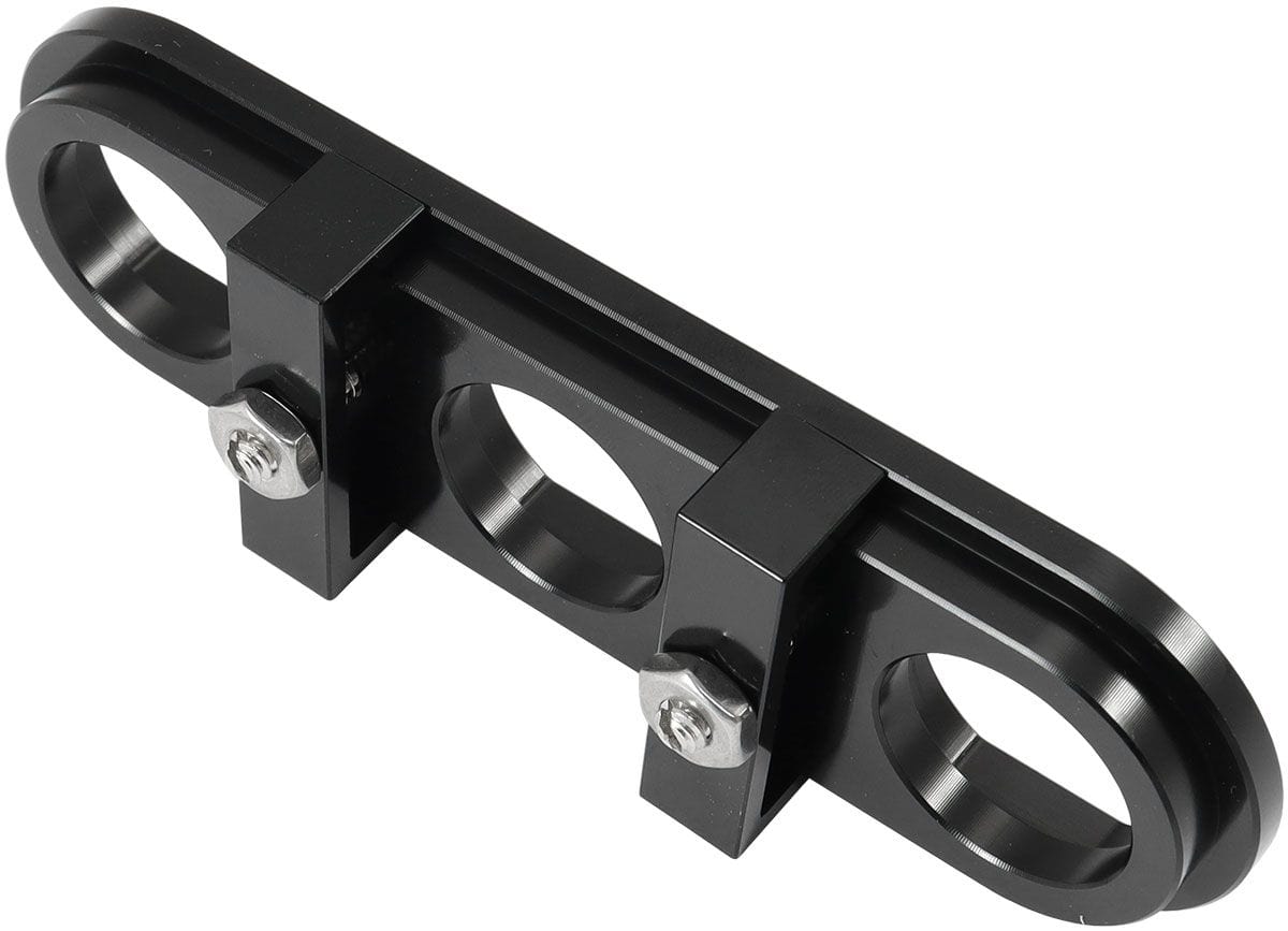 Aeroflow Performance Universal Modular 3-Port Billet Bulkhead Plate Aeroflow Universal Modular 3-Port Billet Bulkhead Plate AF88-2020BLK SR