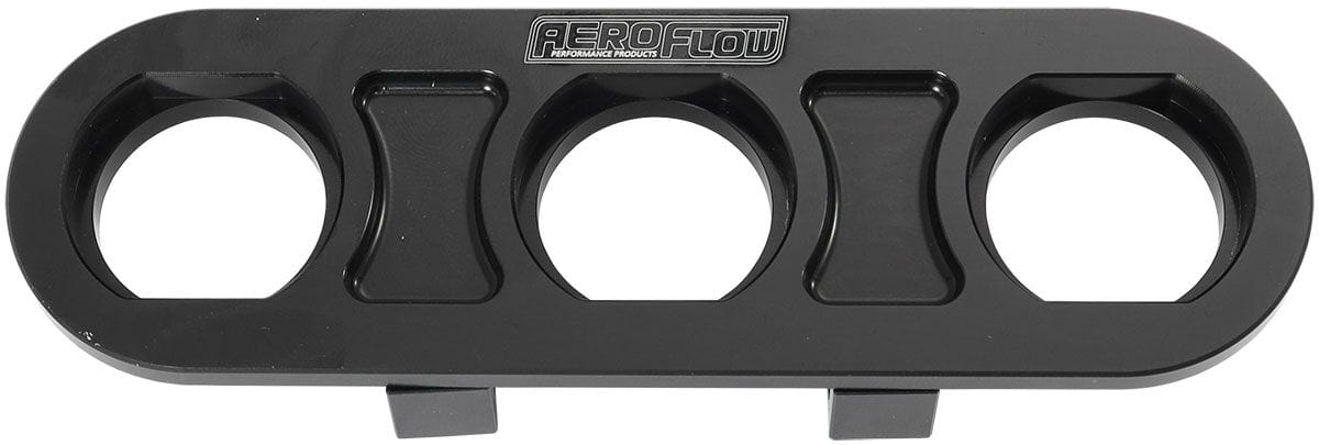 Aeroflow Performance Universal Modular 3-Port Billet Bulkhead Plate Aeroflow Universal Modular 3-Port Billet Bulkhead Plate AF88-2020BLK SR