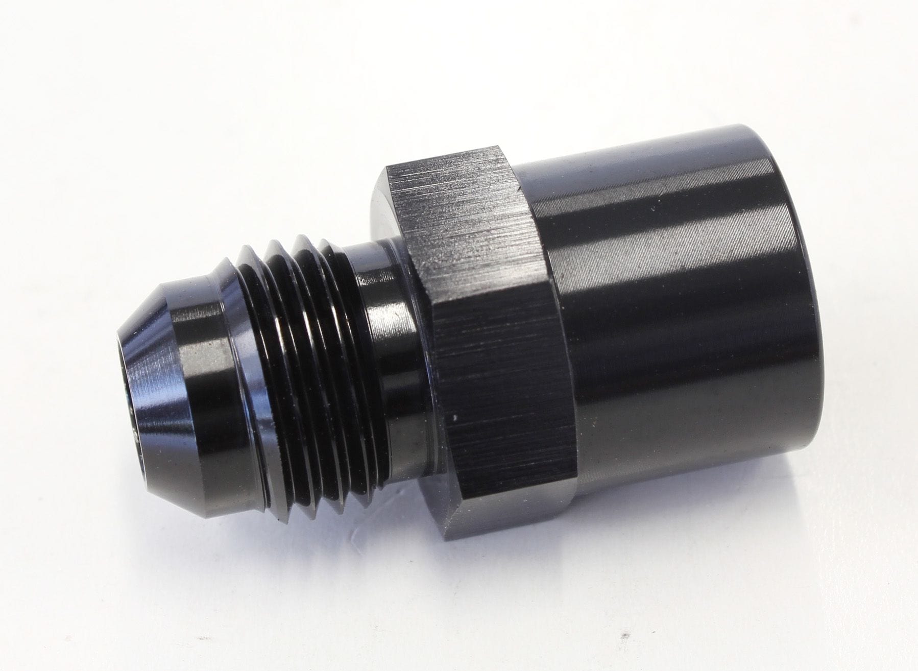 Aeroflow Performance Use with OEM Hard Lines, Black finish Aeroflow Metric Female O-Ring Seal to AN Adapter M14 x 1.5 to -6AN AF711-06BLK SR