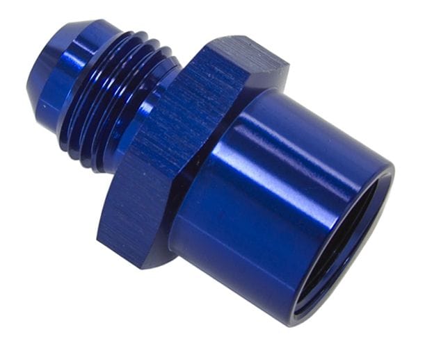 Aeroflow Performance Use with OEM Hard Lines, Blue finish Aeroflow Metric Female O-Ring Seal to AN Adapter M16 x 1.5 to -6AN AF712-06 SR