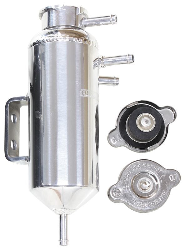 Aeroflow Performance With 5/16" Male Barbs, Radiator Cap & Blanking Cap Aeroflow Universal Header Tank - Polished AF77-1031 SR
