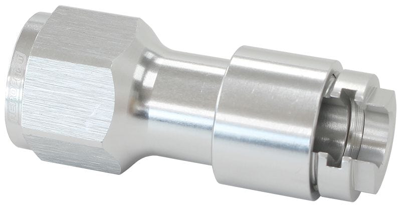 Aeroflow Performance With Female -8 ORB Aeroflow Push-On 3/8" Female EFI Fuel Fitting - Silver AF908-08-02S SR