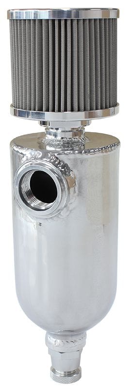 Aeroflow Universal Breather Tank - Polished AF77-1028