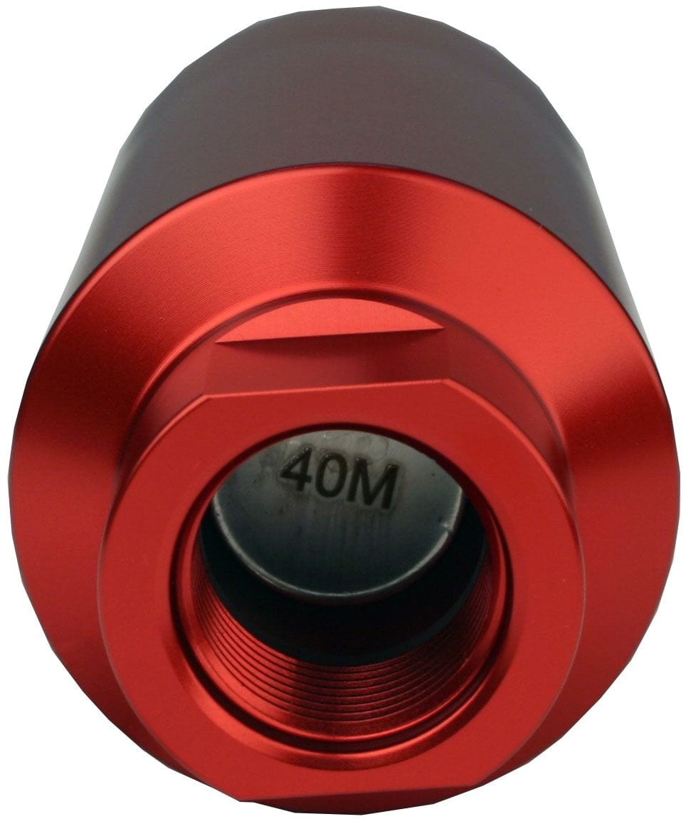 AEROMOTIVE -10 Ports. Red Anodised Finish Aeromotive 40 Micron High Flow Fuel Filter ARO12335 SR