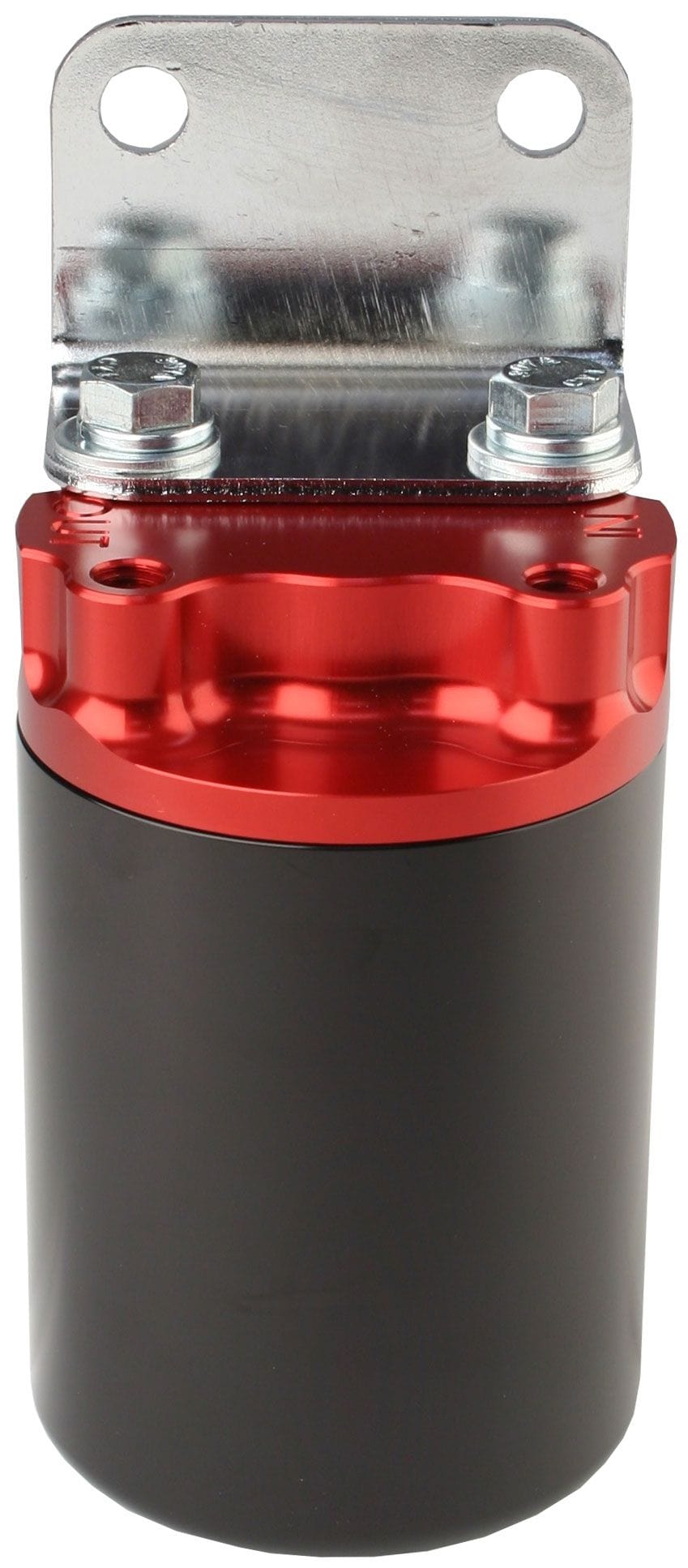 AEROMOTIVE 3/8" NPT Ports, Red Top, Black Bottom Aeromotive Canister 100 Micron High-Flow Fuel Filter ARO12319 SR
