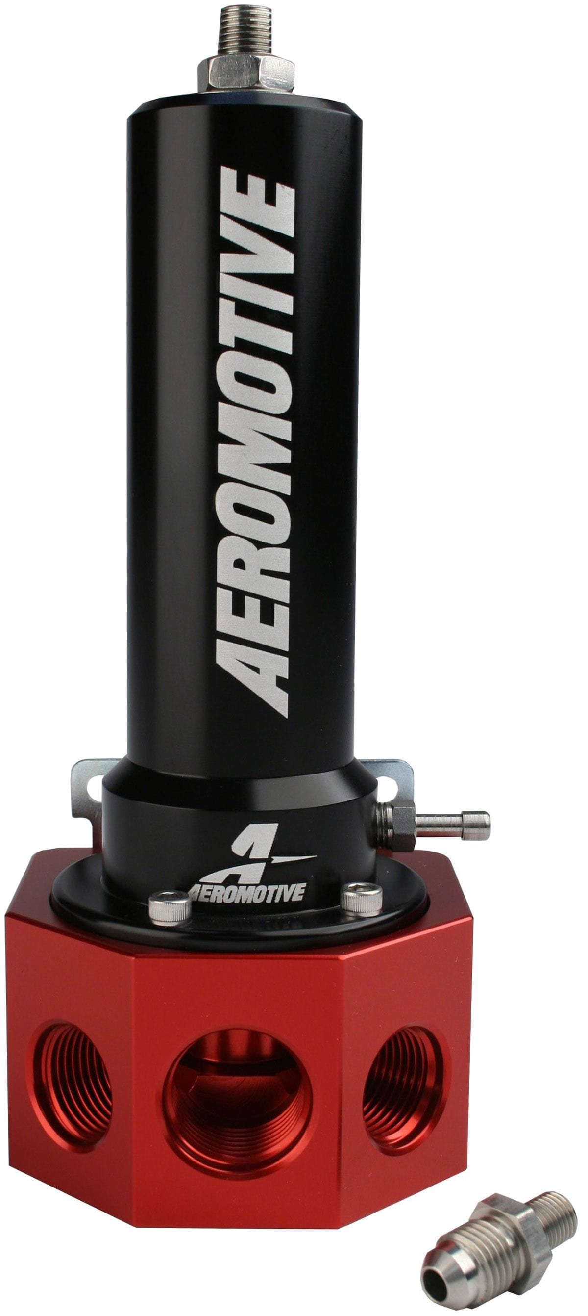 AEROMOTIVE 40-100 PSI. ORB-8, -10 Inlet Ports, ORB-10 Return Port Aeromotive Belt/Hex Drive EFI Fuel Pressure Regulator ARO13113 SR
