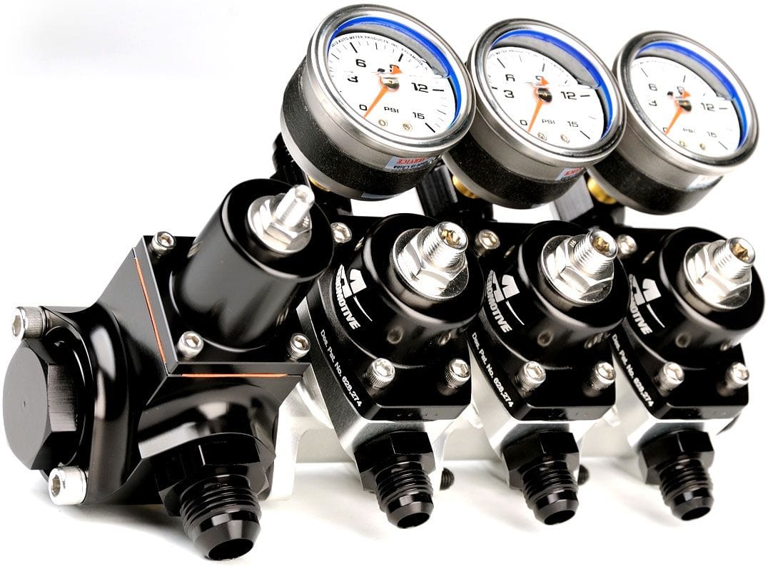 AEROMOTIVE 5-12 PSI. ORB-10 Inlet Ports, ORB-6 Outlet Ports Aeromotive Stackable Fuel Pressure Regulator ARO13217 SR