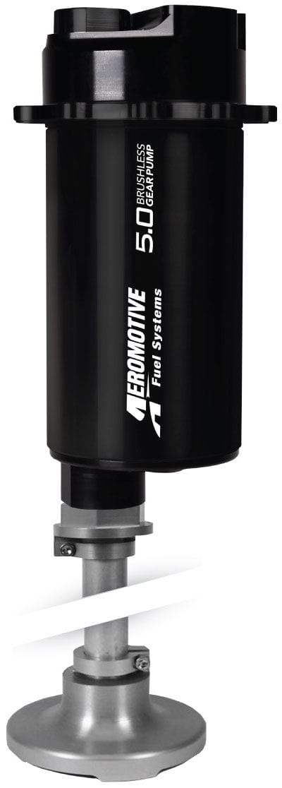 AEROMOTIVE Adjustable Filter Height 10"-16", -10 ORB Outlet Port Aeromotive Universal In-Tank 5.0 GPM Brushless Fuel Pump With Variable Speed Controller ARO SR