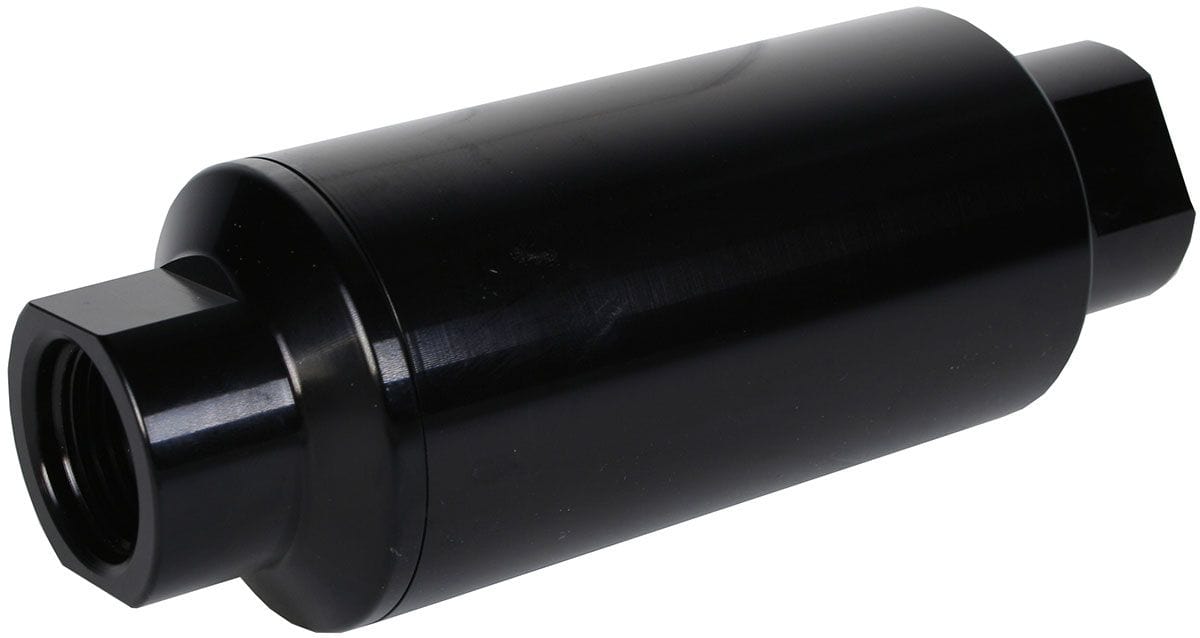AEROMOTIVE Black 10 Micron Microglass Element With -10AN Female Ends Aeromotive In-Line Fuel Filter ARO12350 SR