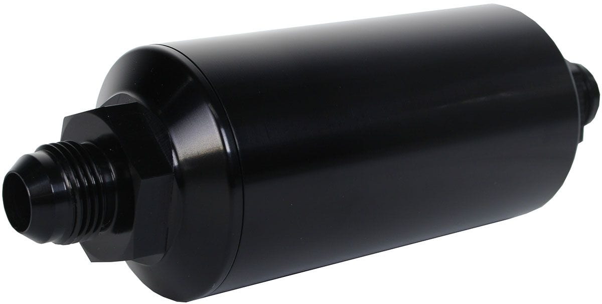 AEROMOTIVE Black 40 Micron S/S Element With -8AN Male Ends Aeromotive In-Line Fuel Filter ARO12378 SR