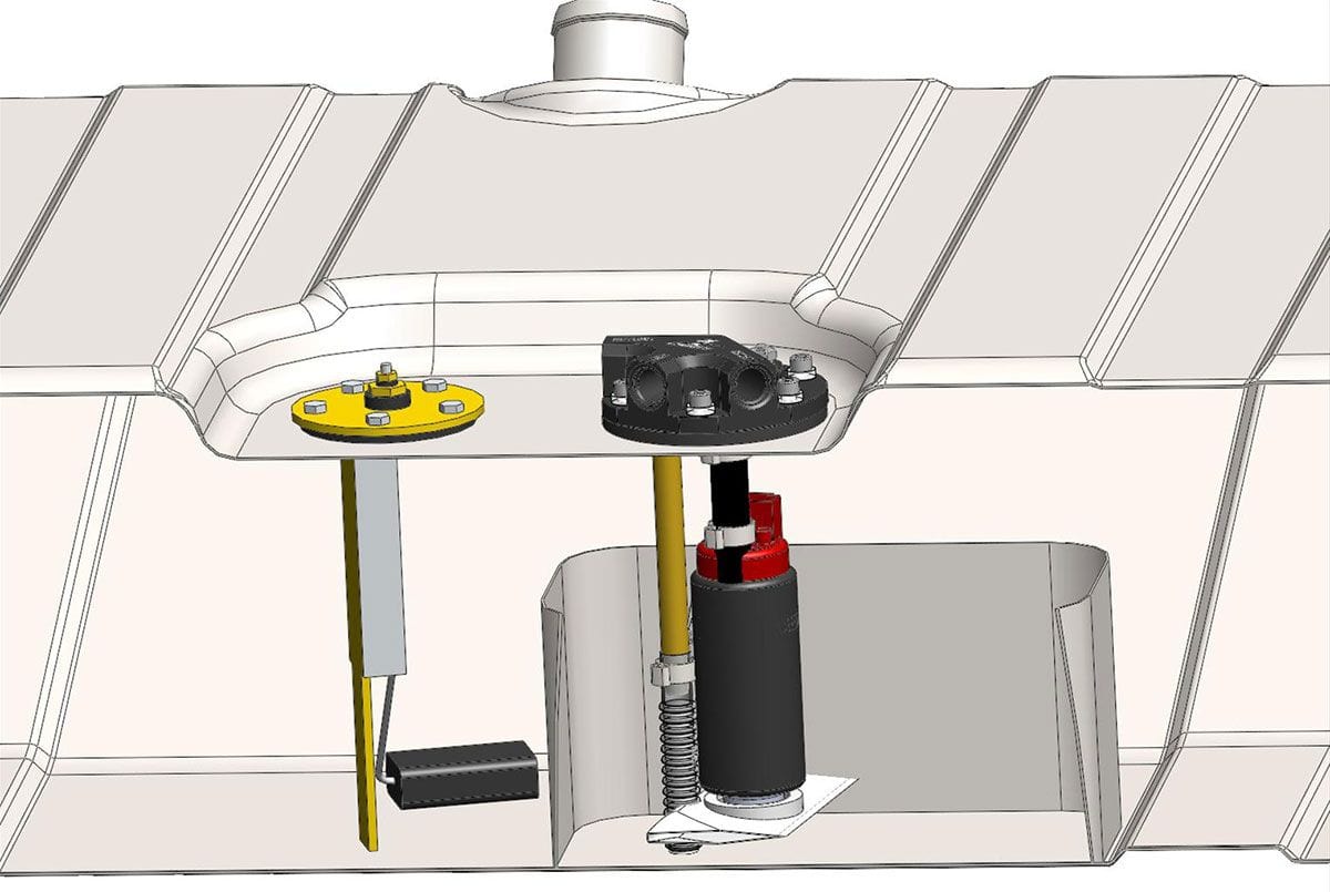 AEROMOTIVE Suit 1969 Camaro With -6AN Inlet/Outlet & Return Aeromotive 340 Stealth Fuel Tank ARO18658 SR