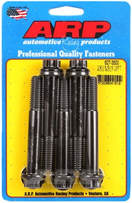 ARP 1/2" UNC x 3.500" UHL With 9/16" Socket Head ARP fasteners 5-Pack Bolt Kit, 12-Point Head Black Oxide AR627-3500 SR