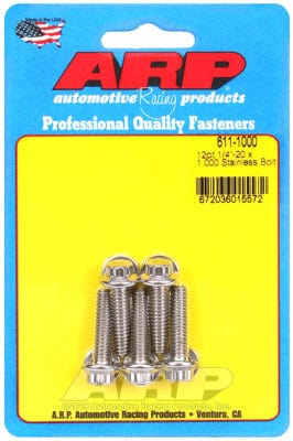 ARP 1/4" UNC x 1.000" UHL With 5/16" Socket Head ARP fasteners 5-Pack Bolt Kit, 12-Point Head S/S AR611-1000 SR